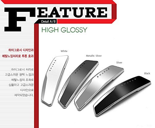 STATUS 4Pcs High Glossy Slim Door Edge Guards Bumper Protector Trim Guard Sticker Molding for Motors Auto Vehicle (Metallic Silver) - Image 3